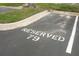 Designated parking spot marked with 'Reserved 79' at 620 Glenwood Ct # 79, Altamonte Springs, FL 32714