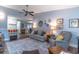 Spacious living room showcasing an open layout, cozy seating, and stylish decor at 638 Boniview Ln, Altamonte Springs, FL 32714