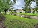 Scenic exterior view of property overlooking a canal, featuring mature trees at 9918 Turf Way # 5, Orlando, FL 32837