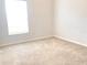 Bedroom featuring neutral carpet, window bringing natural light, and a ceiling fan at 10513 Leader Ln, Orlando, FL 32825