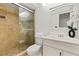 Bathroom with a glass shower and vanity at 108 Devon Ct, Longwood, FL 32779