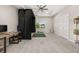 Versatile bonus room with ample space, a ceiling fan, and bright, natural light from the window at 1113 Fieldstone Cir, Oviedo, FL 32765