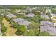 Aerial view of multi-Gathering buildings with mature trees in a well-kept community at 1321 Arbor Vista Loop # 301, Lake Mary, FL 32746