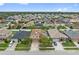 Aerial view showcasing homes in a residential neighborhood at 1961 Continental St, St Cloud, FL 34769