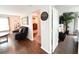 Inviting living room featuring stylish decor, hardwood floors, and an open doorway at 312 W Hull Ave, Oakland, FL 34760