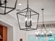Decorative black metal chandelier at 340 Lakeview Rd, Winter Garden, FL 34787
