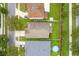 Aerial view of a neighborhood with well-maintained homes and green yards at 903 Tramells Trl, Kissimmee, FL 34744