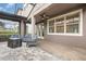 Covered patio featuring comfortable seating, a ceiling fan, and an outdoor living space at 14215 Lakeview Park Rd, Winter Garden, FL 34787