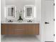 Elegant bathroom boasts double sinks, modern fixtures, and lots of storage at 1700 Shandwick Ct, Longwood, FL 32779