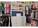Spacious walk-in closet with custom shelves and ample storage at 172 Verde Way, Debary, FL 32713