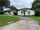 Inviting one-story home with a well-maintained lawn and a circular driveway at 1809 Pepperidge Dr, Orlando, FL 32806