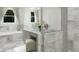 Modern bathroom with a soaking tub, tiled floors, and a separate shower at 1852 Clear Sky Dr, Kissimmee, FL 34744