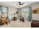 Comfortable spare bedroom, complete with natural light, a ceiling fan, and neutral-colored walls at 2417 Liner Ave, Apopka, FL 32703