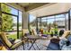 Relaxing screened porch with comfortable seating and views of the well-maintained backyard at 2417 Liner Ave, Apopka, FL 32703