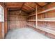 Interior of shed with storage shelves at 3187 Shady Willow Dr, Orlando, FL 32808