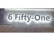 Illuminated street address sign reading '6 Fifty-One' on a textured background at 651 Oak Hollow Way, Altamonte Springs, FL 32714