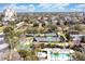 Aerial view of community featuring tennis courts, pool, mini golf and surrounding green spaces at 7616 Cabana Ct # 301, Reunion, FL 34747