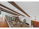 Foyer featuring a staircase with decorative railing and terra cotta tile floors at 830 Oak St, Orlando, FL 32804