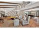 Open floor plan featuring a living room and dining area with tile floors at 830 Oak St, Orlando, FL 32804