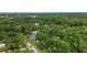 Lush green canopy surrounds a residential property with a private pool, highlighted in an expansive aerial shot at 874 Quarters Ct, Port Orange, FL 32129