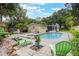 Spacious backyard with a pool and patio offers an inviting outdoor space for entertainment and relaxation at 1405 Montclair Ct, Orlando, FL 32812