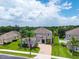 Stunning two-story home with a beautifully landscaped yard, brick driveway, and a welcoming entrance at 15318 Sandfield Loop, Winter Garden, FL 34787