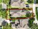 Bird's eye view of a home and property in a well-maintained neighborhood at 15613 Camp Dubois Cres, Winter Garden, FL 34787