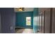 Bedroom featuring a ceiling fan, window overlooking the front yard, and wood-look flooring at 3222 Reserve Ct, Orlando, FL 32825