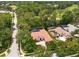 Aerial view of beautiful single-story home surrounded by lush green landscaping at 3429 Regal Crest Dr, Longwood, FL 32779