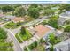 An aerial view of a home in a residential area, highlighting its landscaping and neighborhood at 6902 Coral Cove Dr, Orlando, FL 32818
