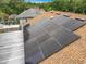 Close up on the solar panels of this residential house at 6902 Coral Cove Dr, Orlando, FL 32818