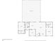 Floorplan of the house showing the layout of the first floor including bedrooms, bathrooms, and kitchen at 1778 Woodcrest Ln, Deland, FL 32720