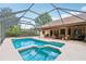 Beautiful screened-in pool and patio with a covered seating area, perfect for outdoor relaxation at 2180 Captain Dr, Deltona, FL 32738