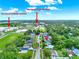 This is an aerial view of the property's proximity to St Cloud Middle and High Schools at 324 James Pl, St Cloud, FL 34769