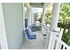 Relaxing balcony view with outdoor seating overlooking lush greenery and neighborhood at 335 Lansbrook Ln, Winter Springs, FL 32708