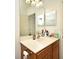 Bathroom with vanity and mirror above the sink at 335 Lansbrook Ln, Winter Springs, FL 32708