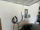 Garage view featuring electric car charger and ample storage at 336 Pelham Park Dr, Deland, FL 32720