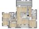 Detailed floor plan showcases the layout, bedrooms, bathrooms, and living spaces of the home at 3410 Calumet Dr, Orlando, FL 32810