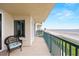 Balcony with ocean views and seating at 4621 S Atlantic Ave # 7202, Port Orange, FL 32127