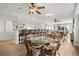 Oceanfront clubhouse with comfortable seating at bar and tables at 4621 S Atlantic Ave # 7202, Port Orange, FL 32127