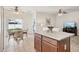 Spacious kitchen features a large island and breakfast nook with a table at 504 Key Haven Dr, Sanford, FL 32771