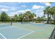Enjoy the community pickleball courts for recreational sports, surrounded by lush landscaping and fencing at 5395 Sunshine Dr, Wildwood, FL 34785