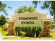 Community sign for Stonewood Estates at 608 Washington Way, Haines City, FL 33844
