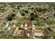 Expansive aerial view of a charming single-Gathering home with a private screened-in pool in a well-maintained neighborhood at 611 Jura Ln, Kissimmee, FL 34759