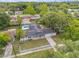 Aerial view of property showcasing pool, backyard, and landscaping at 614 S Amelia Ave, Deland, FL 32724