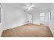 Spacious bedroom featuring light colored flooring, and ensuite entrance at 6505 Dorchester Rd, Lakeland, FL 33809