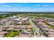 An aerial view of the community with beautiful homes, lush greenery, and scenic waterways at 8106 Mabury Ln, Orlando, FL 32832