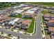 Aerial view showcasing a well-planned community with manicured lawns and uniform housing styles at 8106 Mabury Ln, Orlando, FL 32832