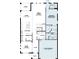 First-floor floor plan illustrating the kitchen, Gathering room, flex room, nook, and garage layout at 825 River Stone Trl, Sanford, FL 32771