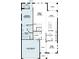 Detailed floor plan showcasing the layout of the home, including the Gathering room, kitchen, bedrooms, garage and lanai at 825 River Stone Trl, Sanford, FL 32771